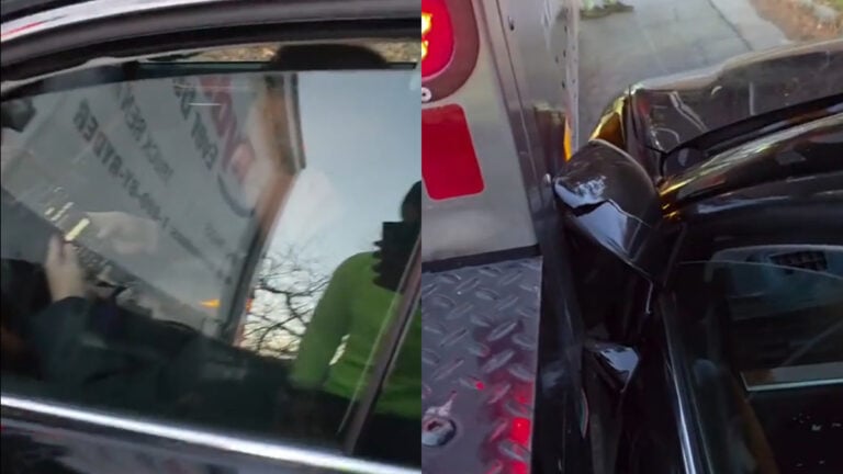 Epic Fail: Man Tries to Slip Lexus Between Truck, Destroys Car in Georgia: ‘Shaking in His Boots’ Epic Fail: Man Tries to Slip Lexus Between Truck, Destroys Car in Georgia: ‘Shaking in His Boots’