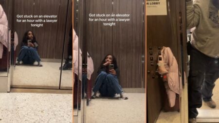 Hilarious New York Woman Gets Stuck in Elevator With Lawyer and Talks Potential Lawsuits, ‘Her thinking about that money’ Hilarious New York Woman Gets Stuck in Elevator With Lawyer and Talks Potential Lawsuits, 'Her thinking about that money'