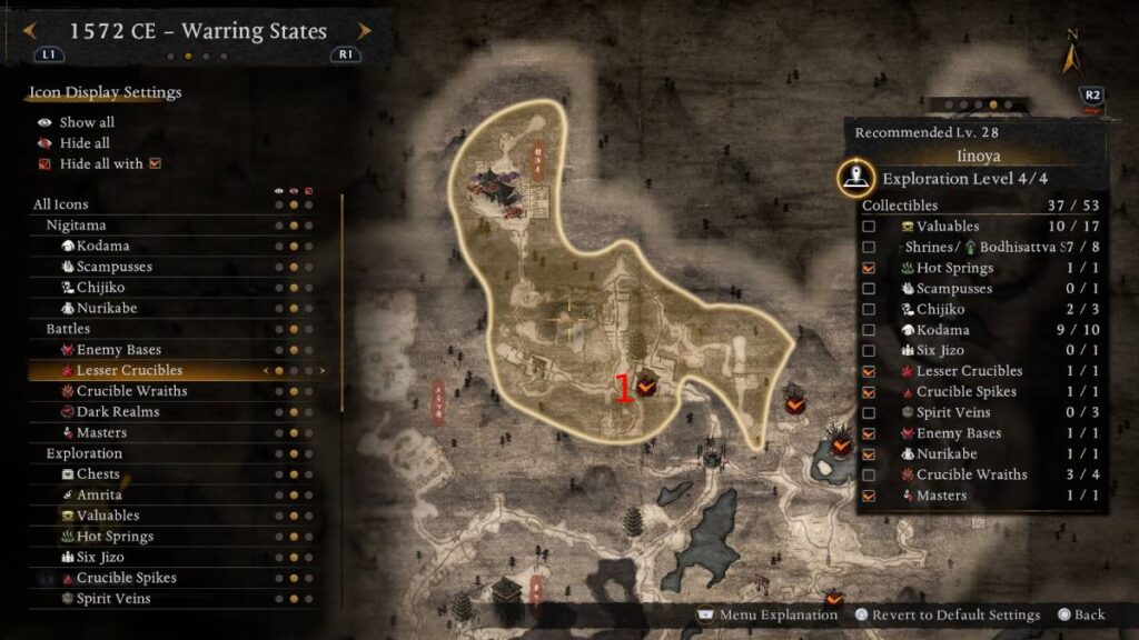 Iinoya Lesser Crucibles