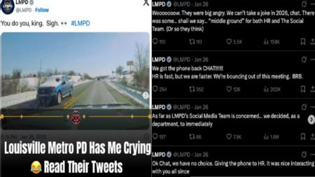 Kentucky Police Go Viral With Self-Aware Tweets