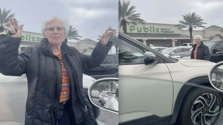 Karen Grandma Approaches Florida Woman Over ICE Bumper Stickers, Clearly Doesn’t Expect Backlash She Receives