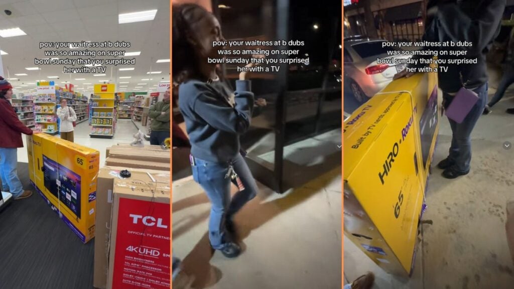 Community Comes Together to Gift TV to Nashville Waitress on Super Bowl Sunday, ‘Now You Got Me Crying’ Kind Customers Gift Television to Nashville Buffalo Wild Wings Waitress for Being Amazing on Super Bowl Sunday, 'now you got me crying'