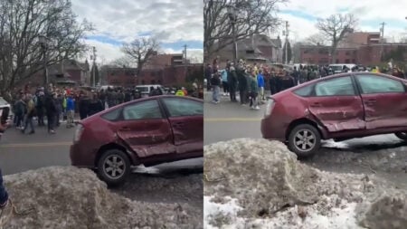 ICE Pursuit Wrecks Cars Outside Busy Coffee Hangout in Minnesota: ‘ICE Pretending They’re in an Action Movie’