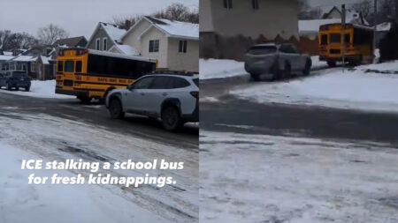 ICE Vehicles Allegedly Trail School Bus in Shocking Minnesota Footage: ‘This Is So Insane’