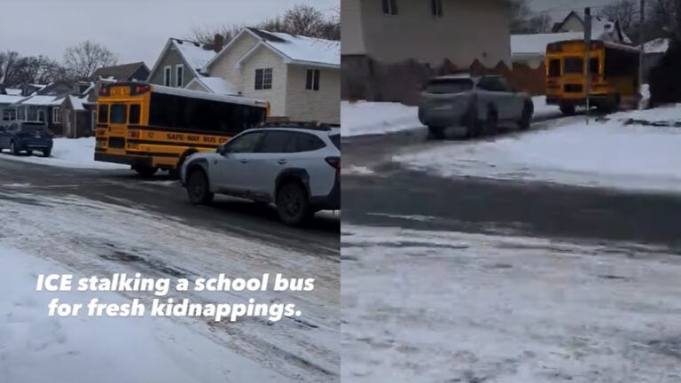 ICE Vehicles Allegedly Trail School Bus in Shocking Minnesota Footage: ‘This Is So Insane’