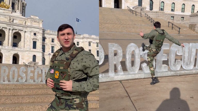 Jake Lang Arrested After Destroying 'Prosecute ICE' Sculpture in Minnesota: ‘Is He in Jail Yet?’