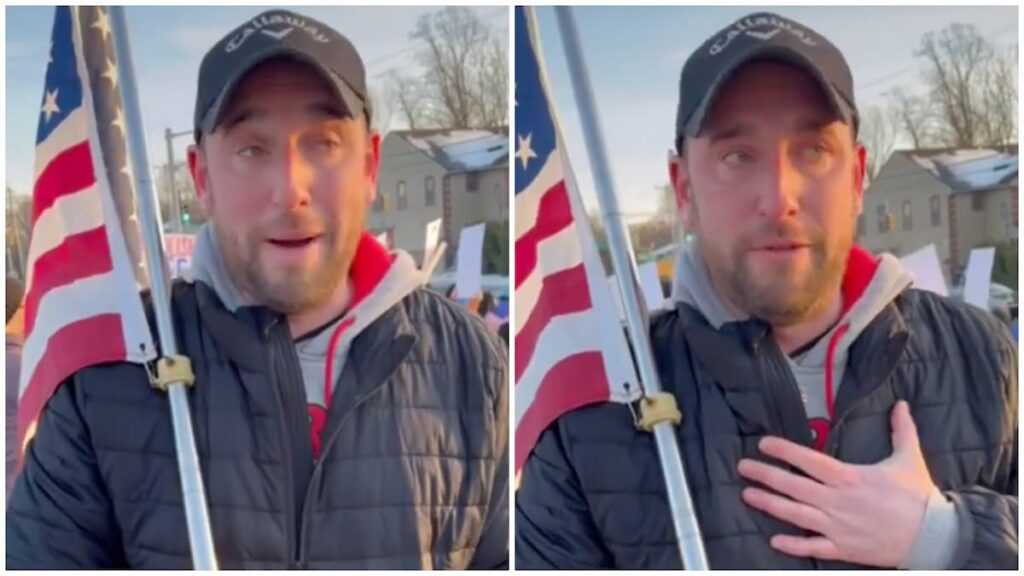 ‘I’ve Never Protested Before’: Viral Video Shows New Jersey Protester’s Emotional Remarks During ICE Rally New Jersey protestor interview