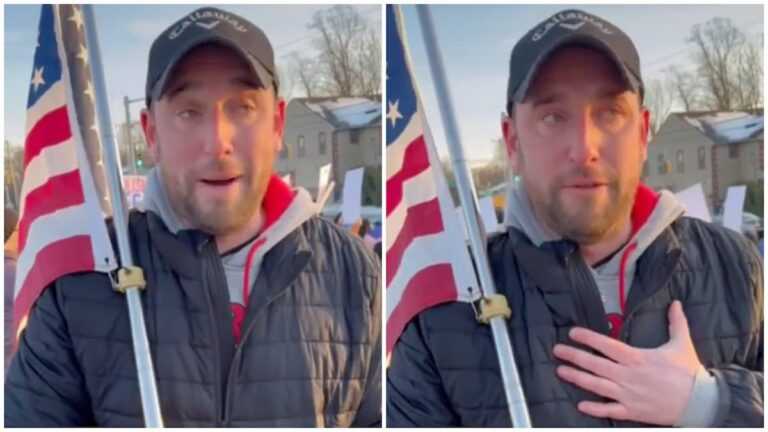 ‘I’ve Never Protested Before’: Viral Video Shows New Jersey Protester’s Emotional Remarks During ICE Rally New Jersey protestor interview