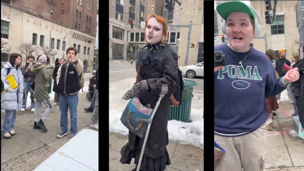 Pennsylvania Students Harass Man TPUSA