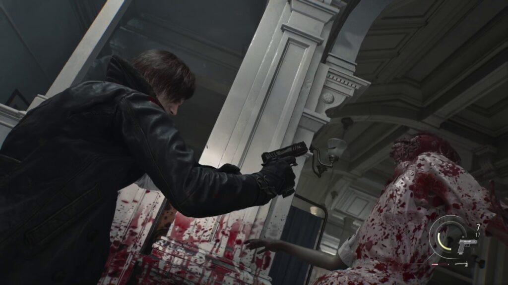 Resident Evil Requiem Leon Combat