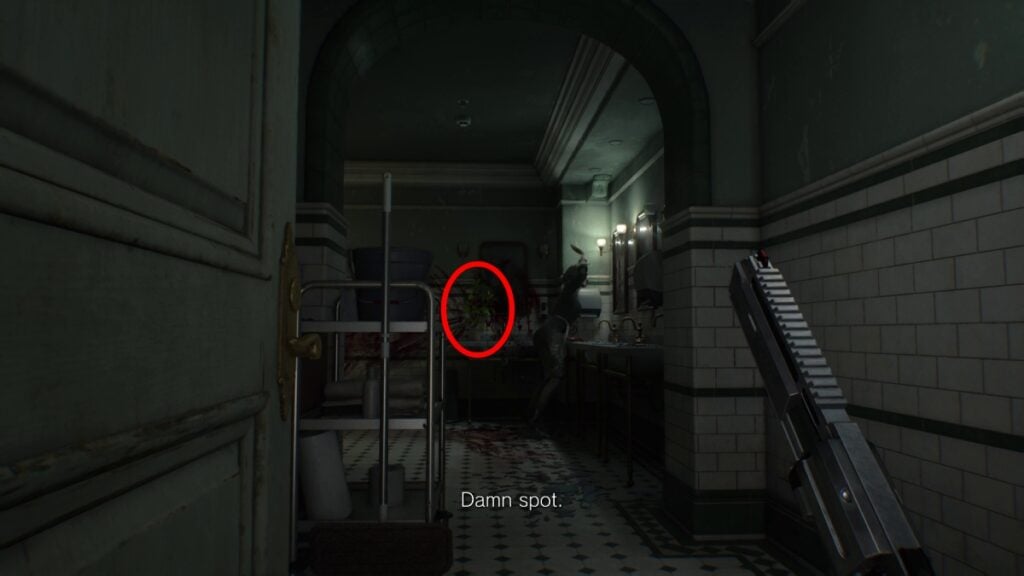 Rhodes Hill bathroom green herb