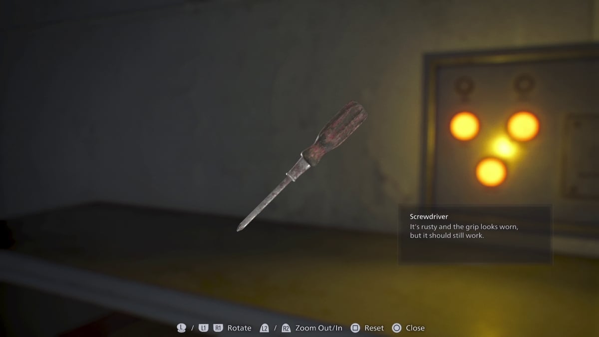 Screwdriver location