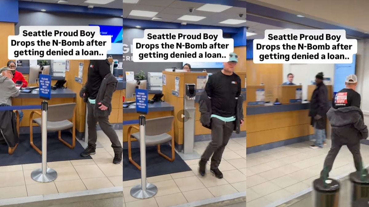 Seattle Proud Boy Drops Choice Words and Storms Out After Being Denied Loan at Global Credit Union: ‘Sound Like a Broke Boy’