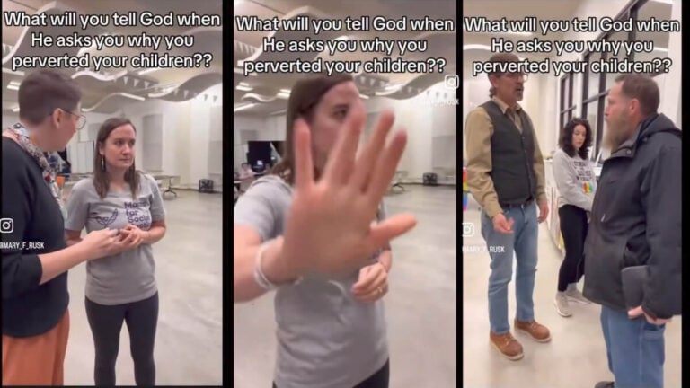 Street Preachers Protest Transgender Event Chattanooga