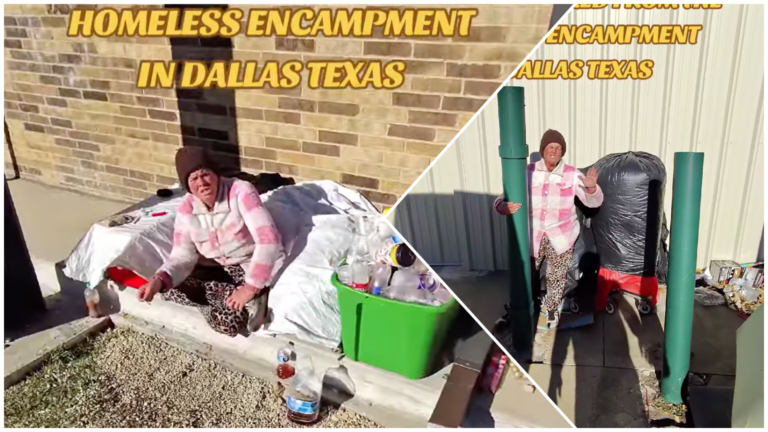 Texas altercation between worker and homeless woman