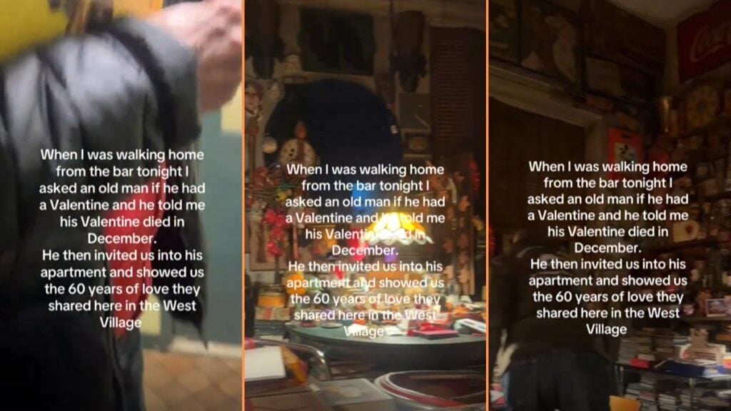 Wholesome Elderly Man Invites Couple to New York Apartment to Show Them His Valentine, ‘Aww his Valentine sent the 2 of you so he wouldn’t be alone’ Wholesome Elderly Man Invites Couple to New York Apartment to Show Them His Valentine, 'Aww his Valentine sent the 2 of you so he wouldn’t be alone'
