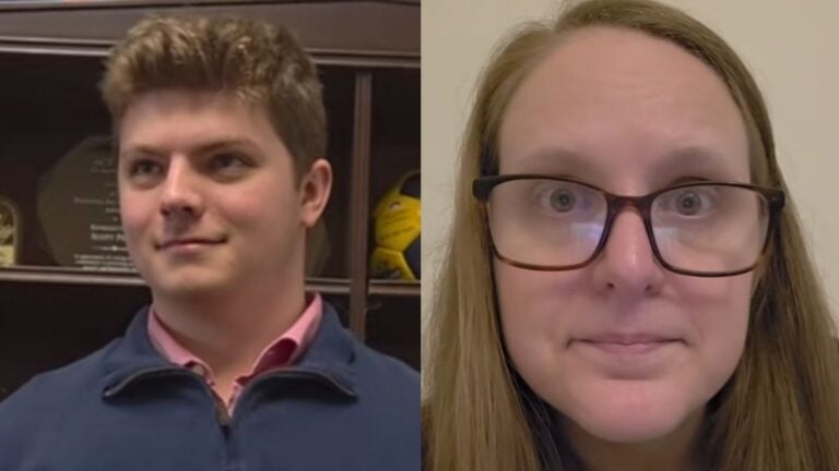 Woman Demands Trump Impeachment At D.C. Congressional Office