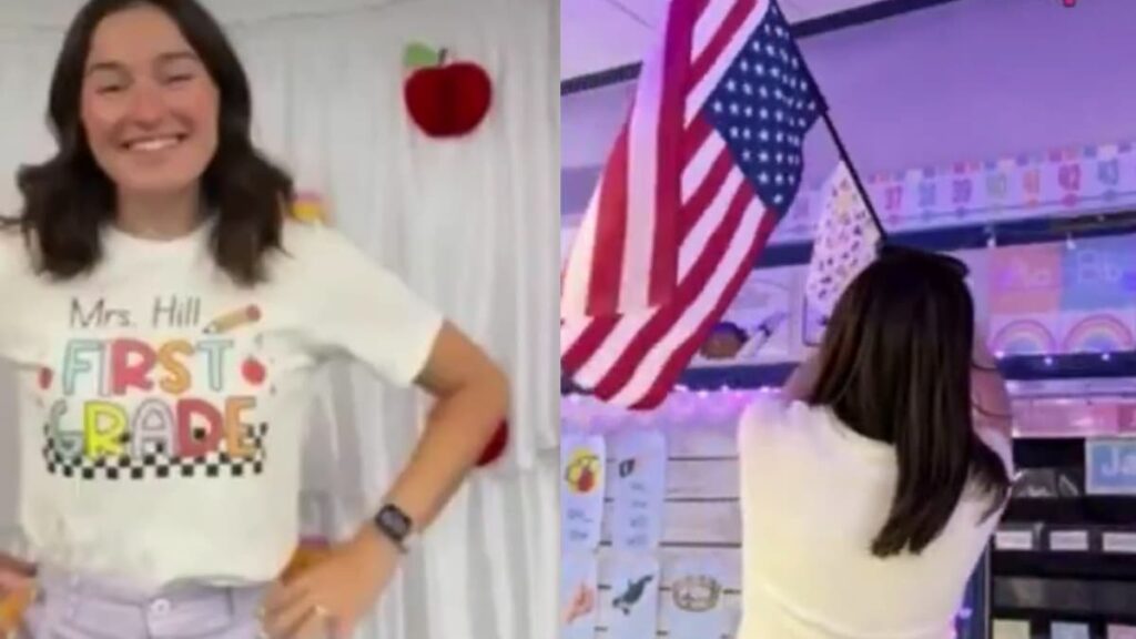 A picture of the California teacher.