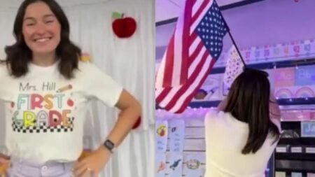 A picture of the California teacher.