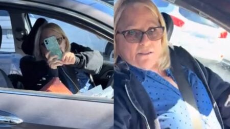 A picture of the racist Florida Karen.