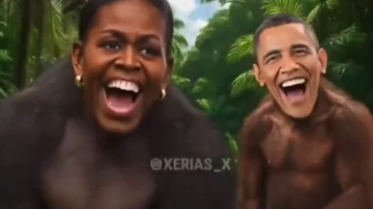 A picture of the video posted by Trump.