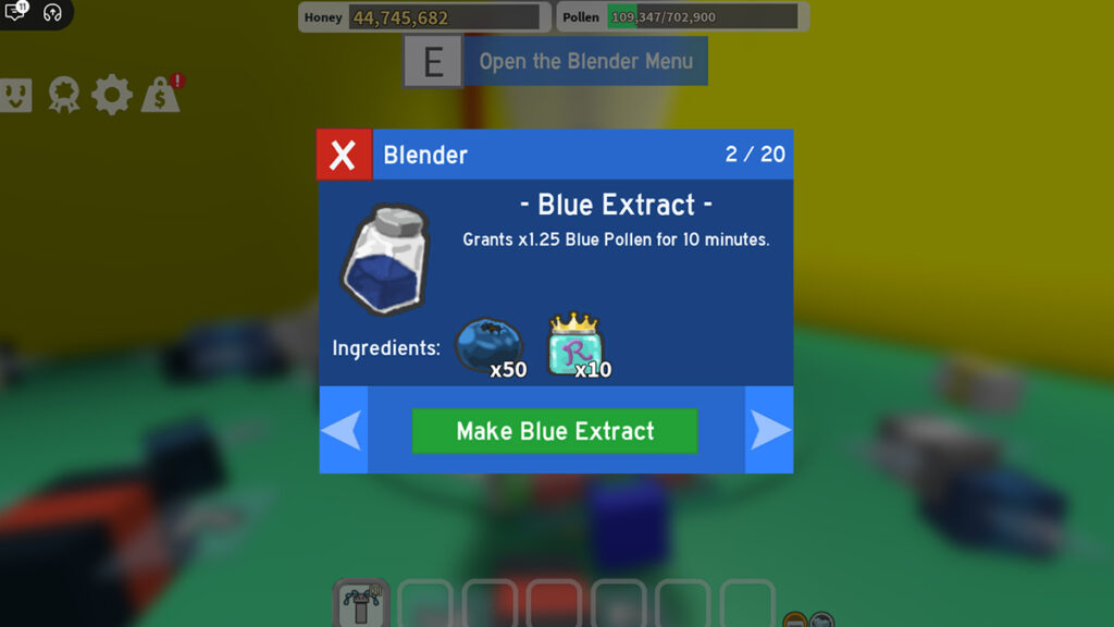 Where to Obtain Blue Extract in Roblox Bee Swarm Simulator