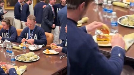 Team USA cheeseburger