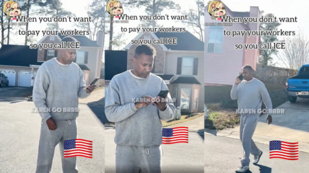 Georgia man argues with a worker over payment before calling ICE to have him removed.