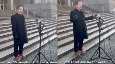 jamie raskin in maryland speaking about ice detention center conditions