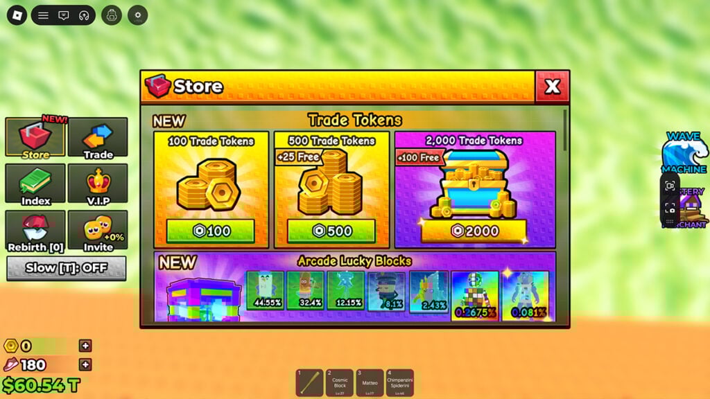 Escape Tsunami for Brainrots!: How to Get Trade Tokens, Paid and For Free