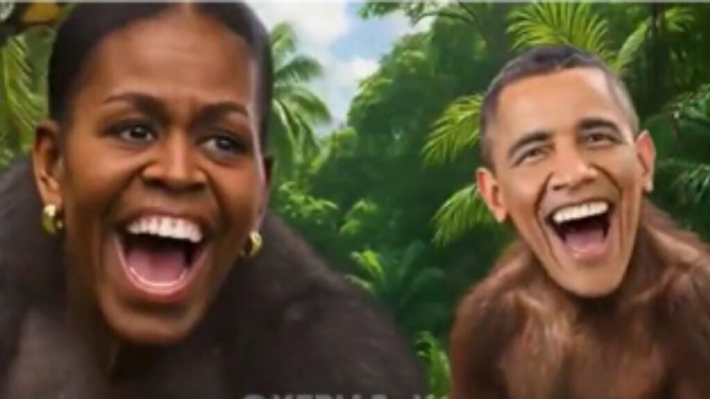 Trump racist Obama video