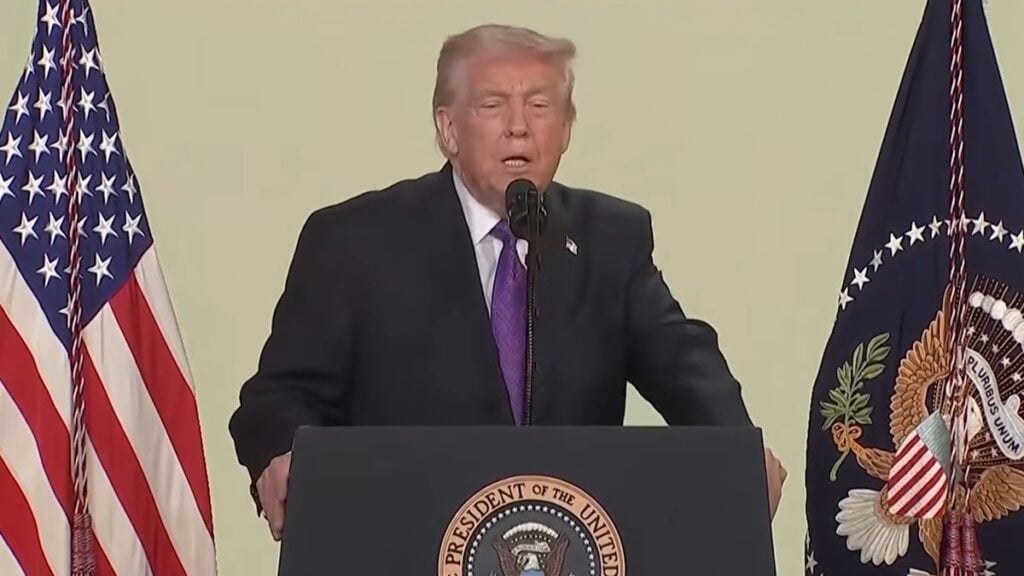 Minnesota Slams Trump’s Pull Back on Immigration Crackdown: ‘I’ll Believe It When I See It’ Photo of Trump speaking at one of his press conferences
