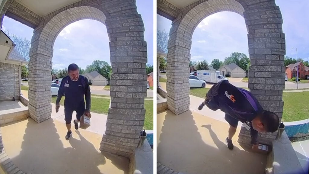 Texas FedEx Driver Sparks Outrage After Signing Customer’s Signature Himself Then Leaving: ‘What Do They Win With That Attitude?’ Texas FedEx Driver Delivery