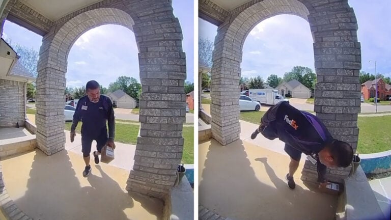 Texas FedEx Driver Delivery