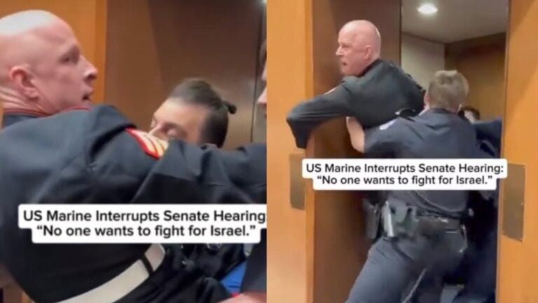 A picture of the US Marine in Washington DC.