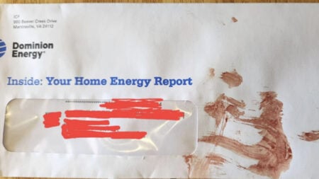Virginia Man Receives Electric Bill Smeared with Blood