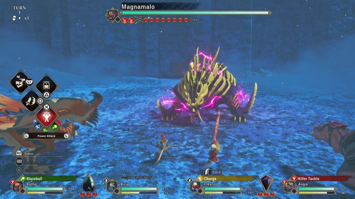 Monster Hunter Stories 3 Magnamalo fight