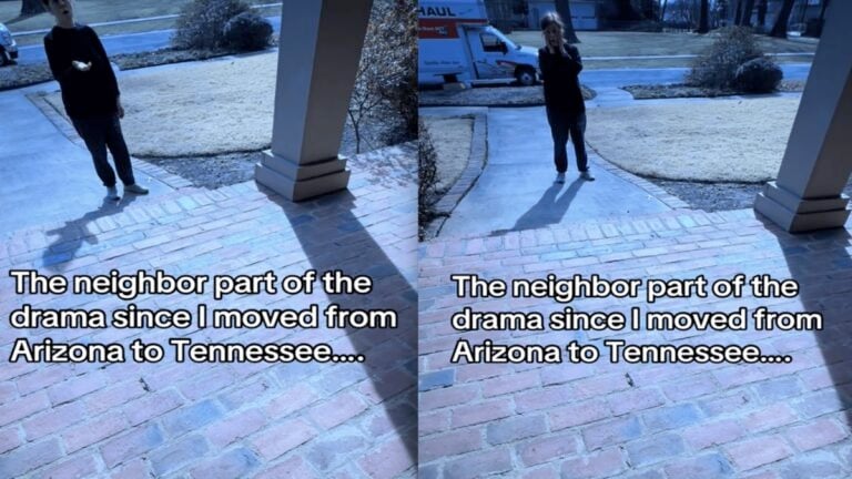 Unhinged Tennessee Karen Confronts Neighbor Over Doing Whatever She Wants in Her Own House