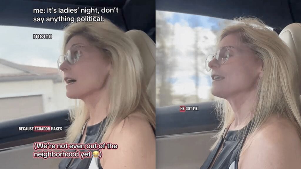 Neighborhood Drive Turns Political: Florida Woman Sparks Heated Debate With Mom, ‘I Wish I Could Have These Conversations with My MAGA Parents’ Florida Woman Riles Up Extremely Political Mom Over War Talk Before They Even Leave Their Neighborhood