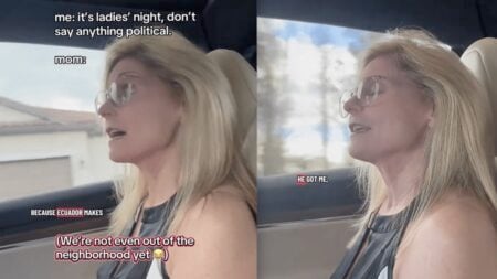 Florida Woman Riles Up Extremely Political Mom Over War Talk Before They Even Leave Their Neighborhood