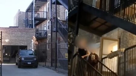 Chicago neighbor yelling about ICE at children leaving dance class