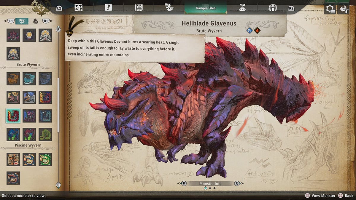 Brute Wyverns Move Types and Weaknesses