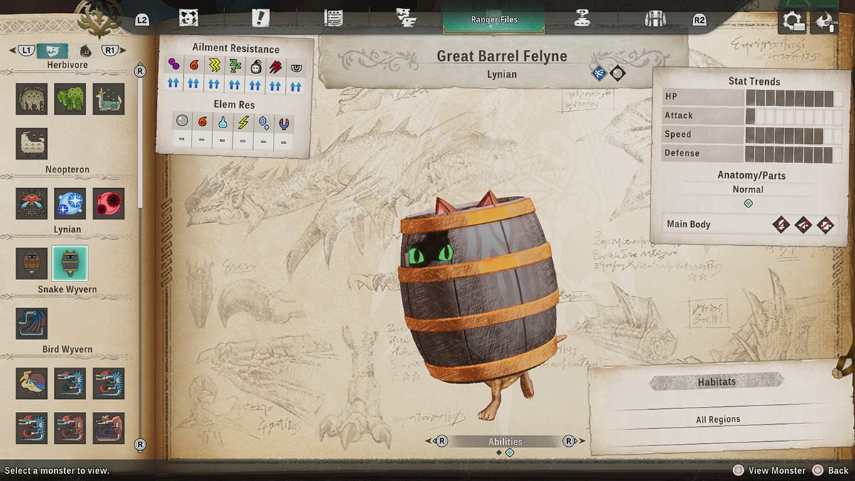 Other Small Monsters Move Types and Weaknesses