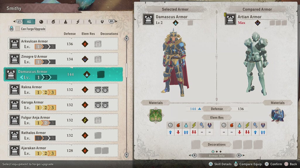 Armor Recipes