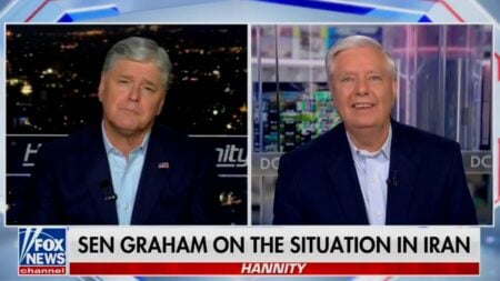South Carolina Senator Lindsey Graham speaking on Fox News Hannity declaring his loyalty to Israel during the Iran war.