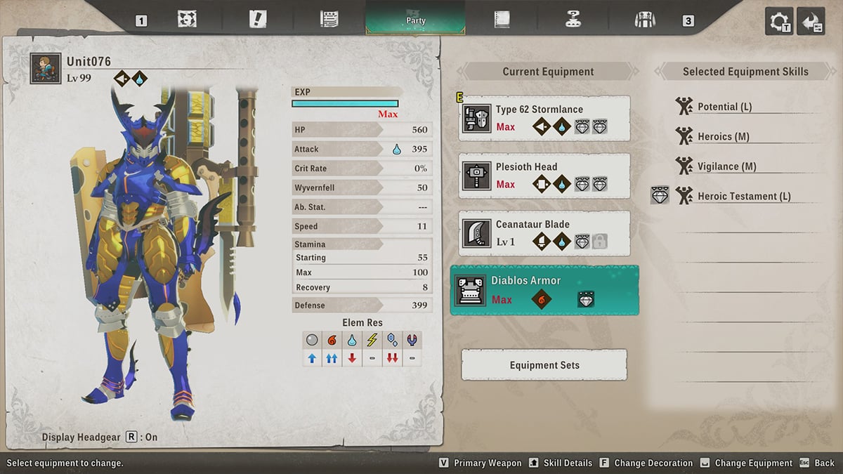 Armor Decorations in Monster Hunter Stories 3