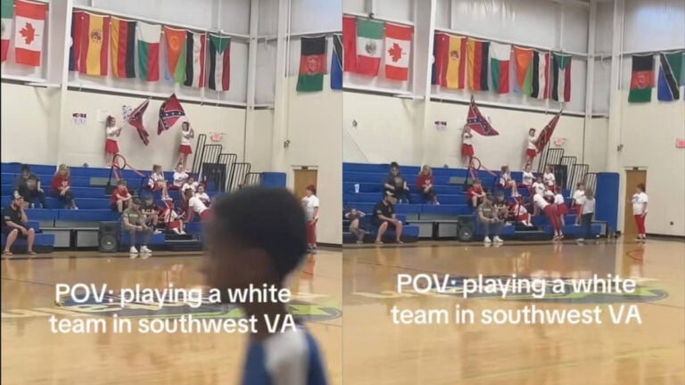 Students Wave Confederate Flag Virginia School Game