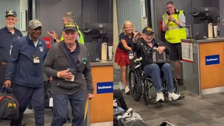 A picture of the emotional scene in Texas.