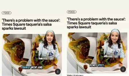 German Tourist Sues New York Taco Joint