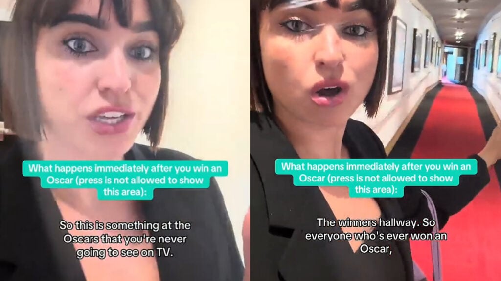 Viral Influencer Reveals Post-oscar Moments Backstage in California, ‘So It’s a Hallway…’